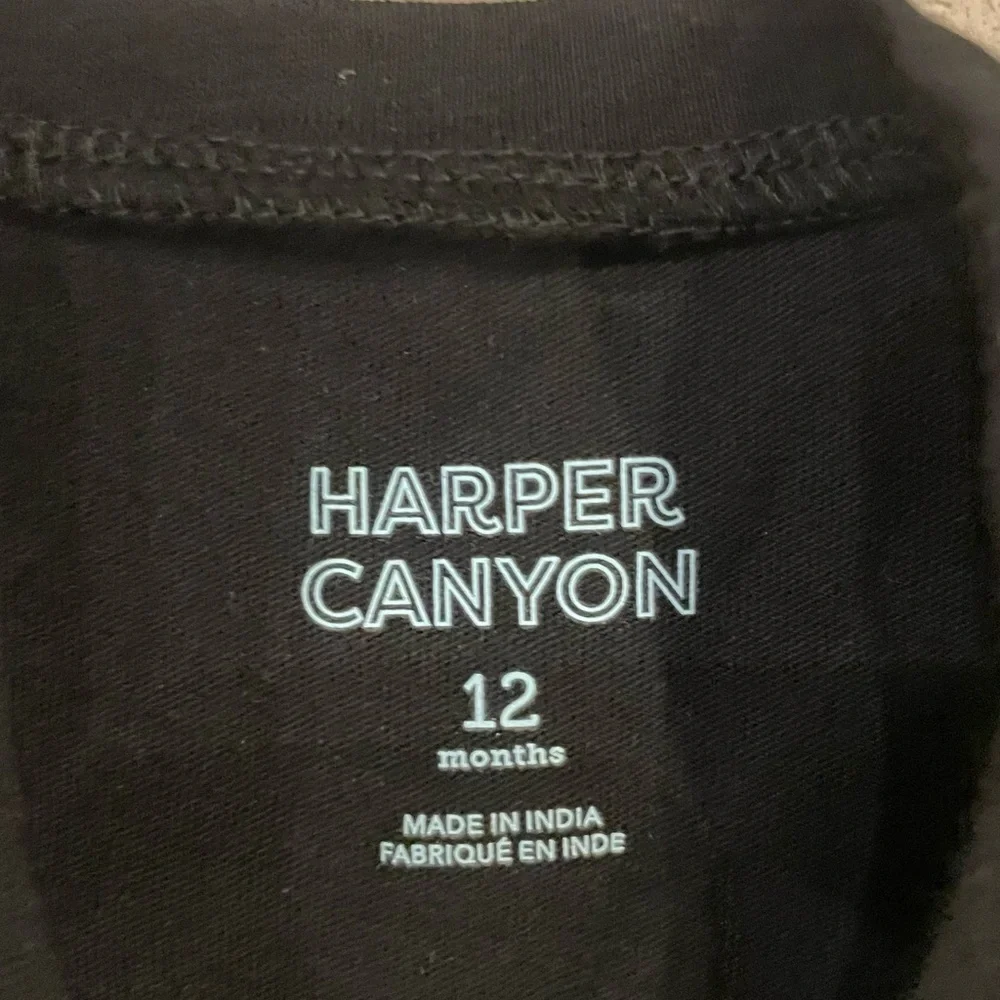 💕 3 for $15 New Harper Canyon Baby Girl’s Black Cotton T-Shirt
